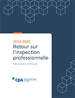 Bilan annuel de l'inspection professionnelle 2024-2025