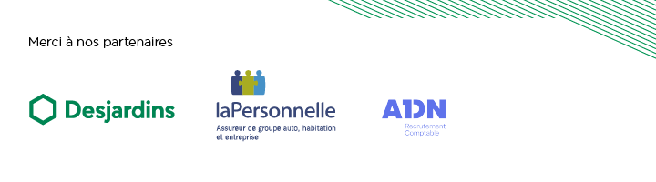 Logos partenaires Desjardins LaPersonnelle ADN