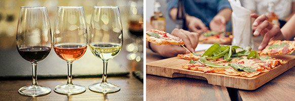 Vins et pizza Web