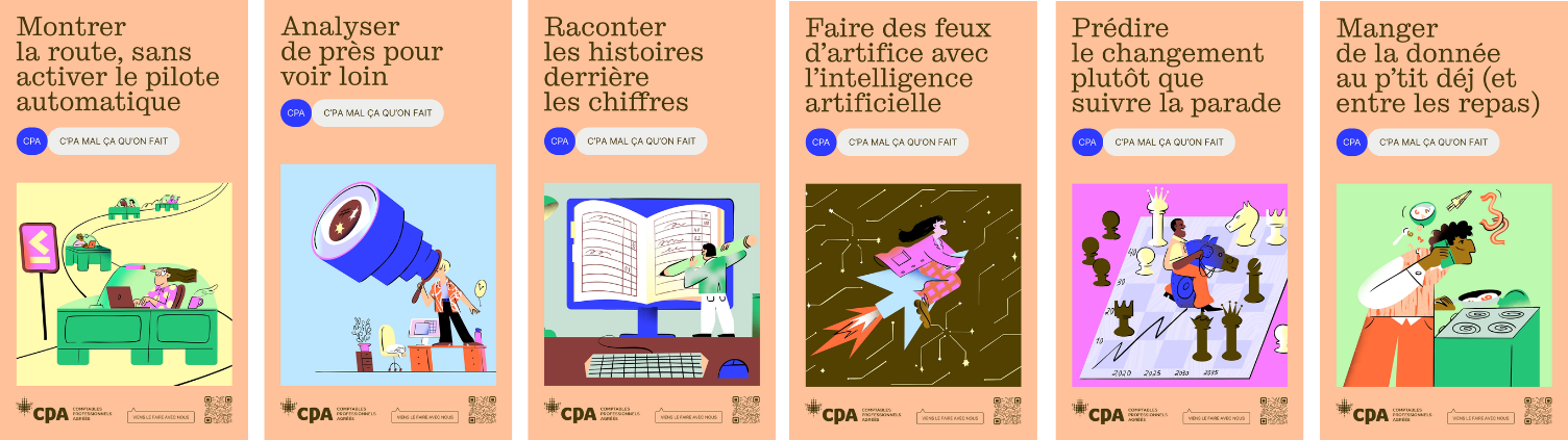 Bandeau avec affiches publicitaires campagne 2026